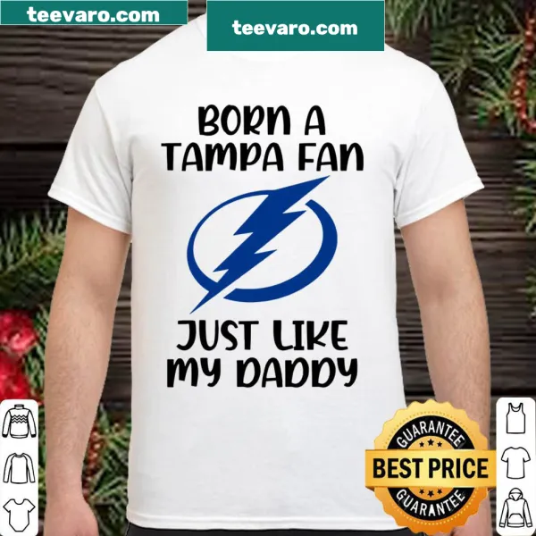 Tampa Bay Lightning fan shirt celebrating family bond in sports.