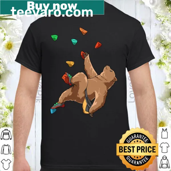 Illustrative grizzly bear design for climbing enthusiasts