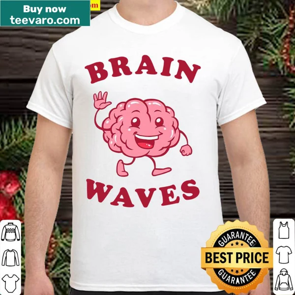 Funny science shirt with brain wave graphic