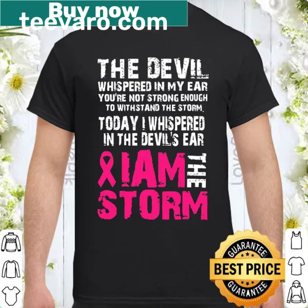 Inspirational Faith Over Fear breast cancer shirt with bold typography