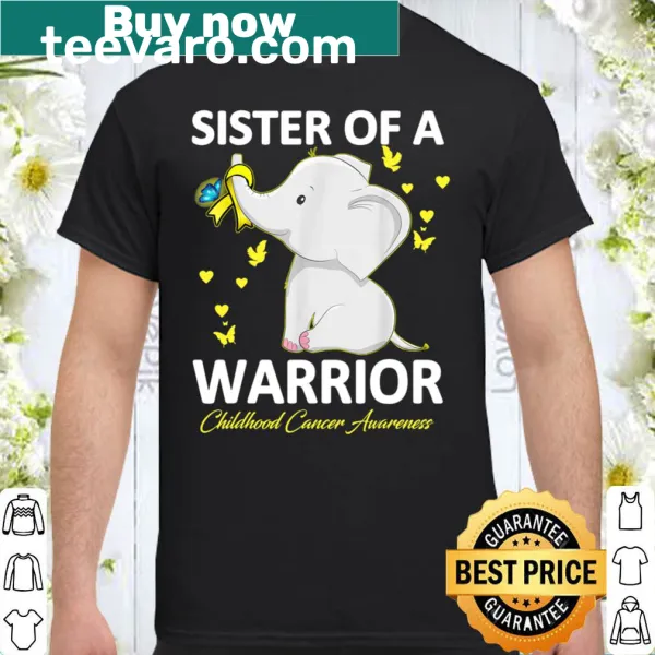 Elephant graphic shirt for childhood cancer awareness