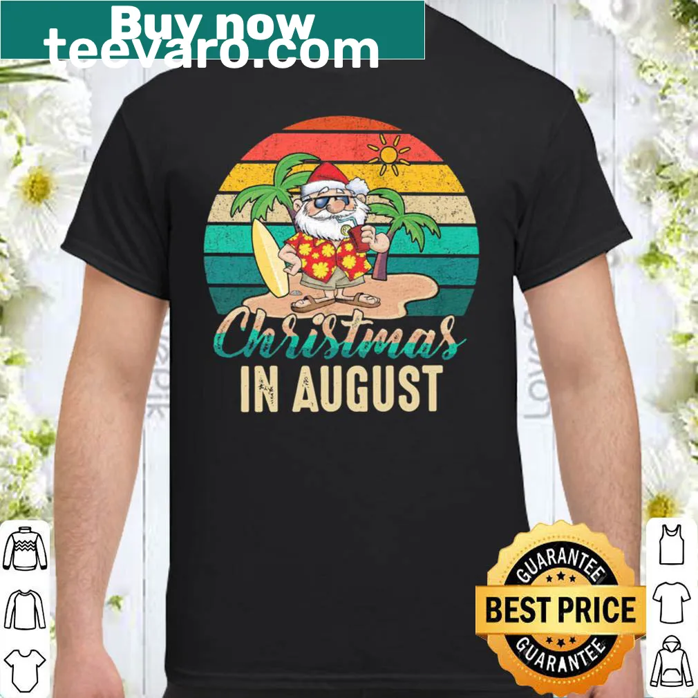 Retro summer shirt with Christmas theme