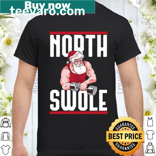 Funny Muscle Santa shirt for Christmas with workout theme