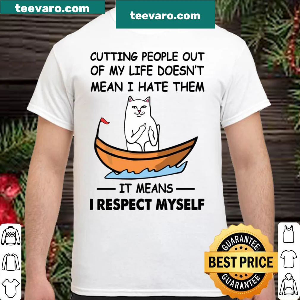 Inspirational shirt about self-respect and boundaries