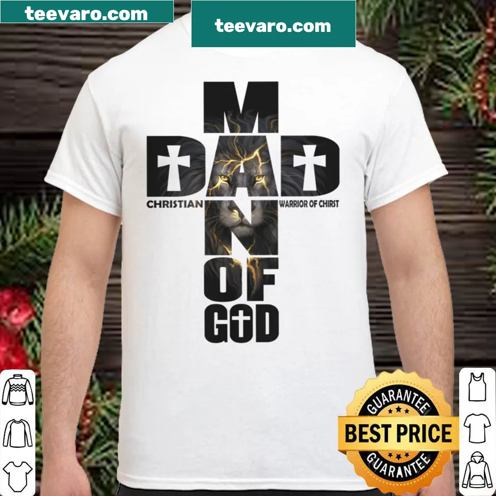 Christian Warrior shirt with bold typography for dads