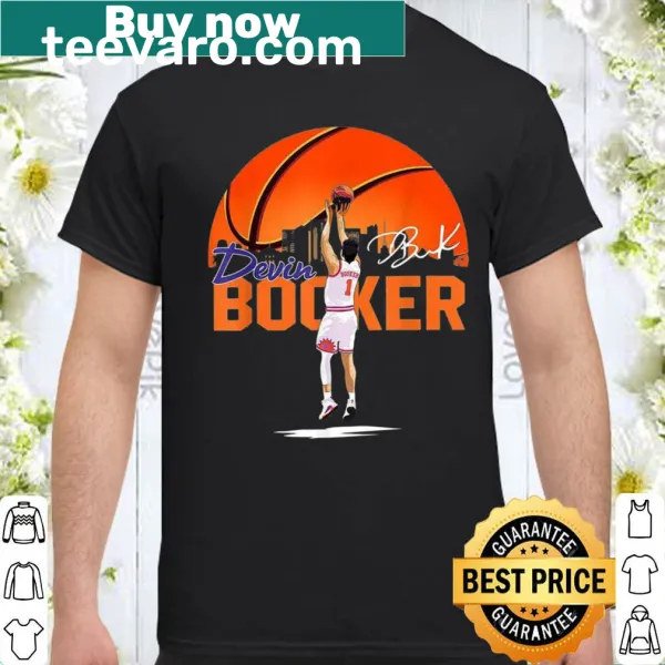 Phoenix Suns shirt featuring Devin Booker graphics