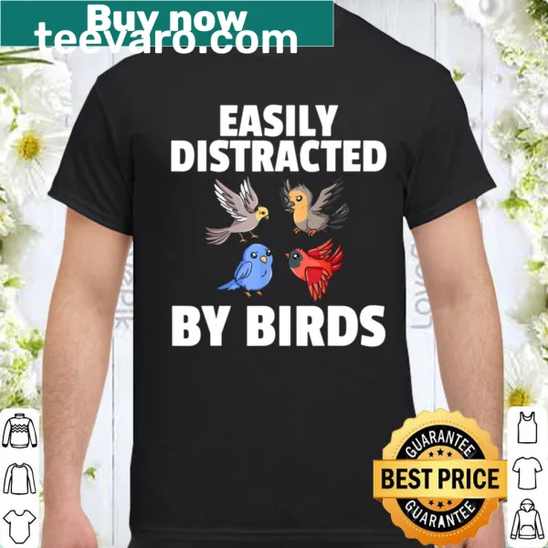 Birdwatching shirt with playful typography design