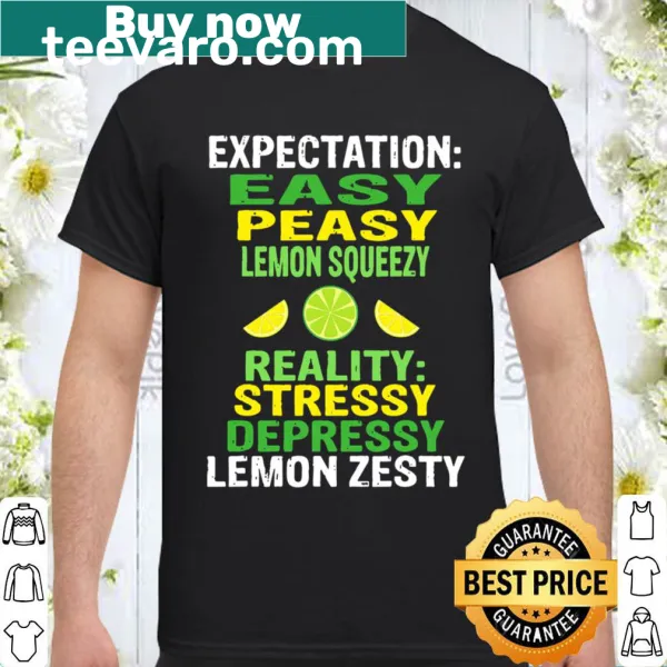 Playful t-shirt with a lemon graphic and fun saying