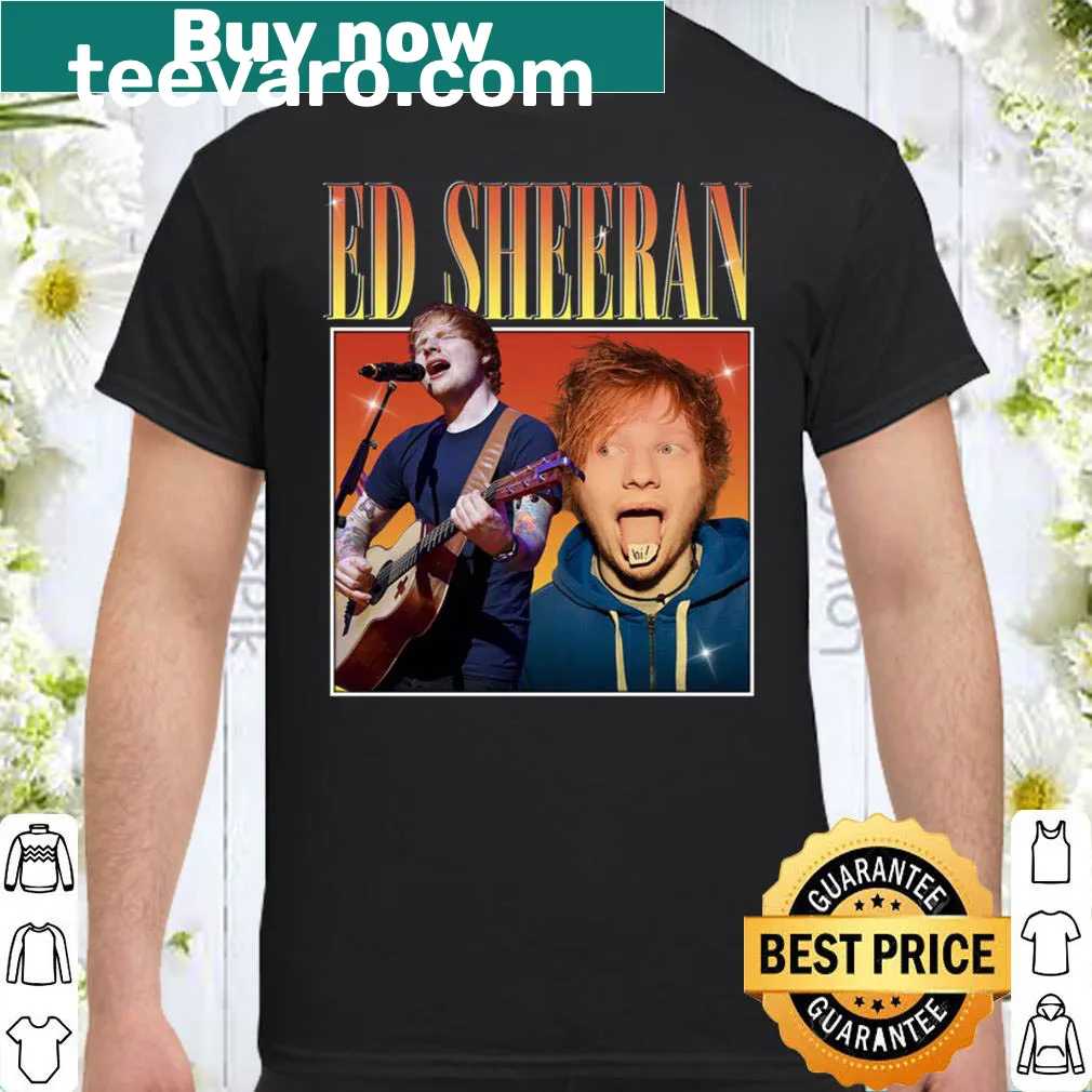 Stylish shirt with text featuring Ed Sheeran's name