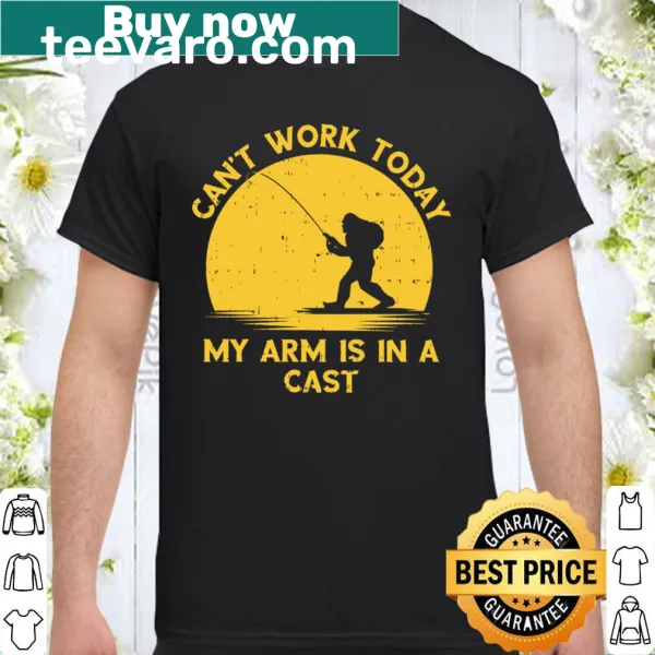 Funny vintage-style fishing t-shirt with Bigfoot graphic
