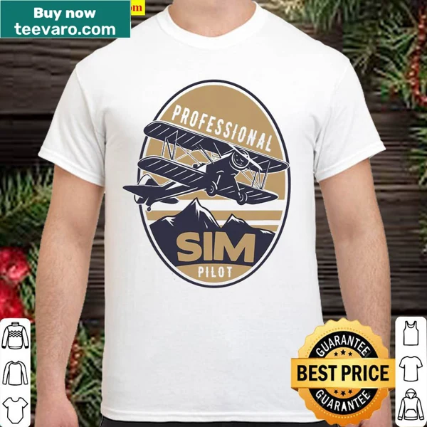Graphic T-shirt illustrating the essence of flight simulation and piloting