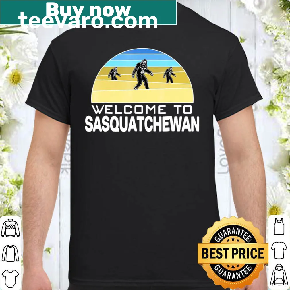 Punny Sasquatch-themed shirt celebrating Canadian folklore.