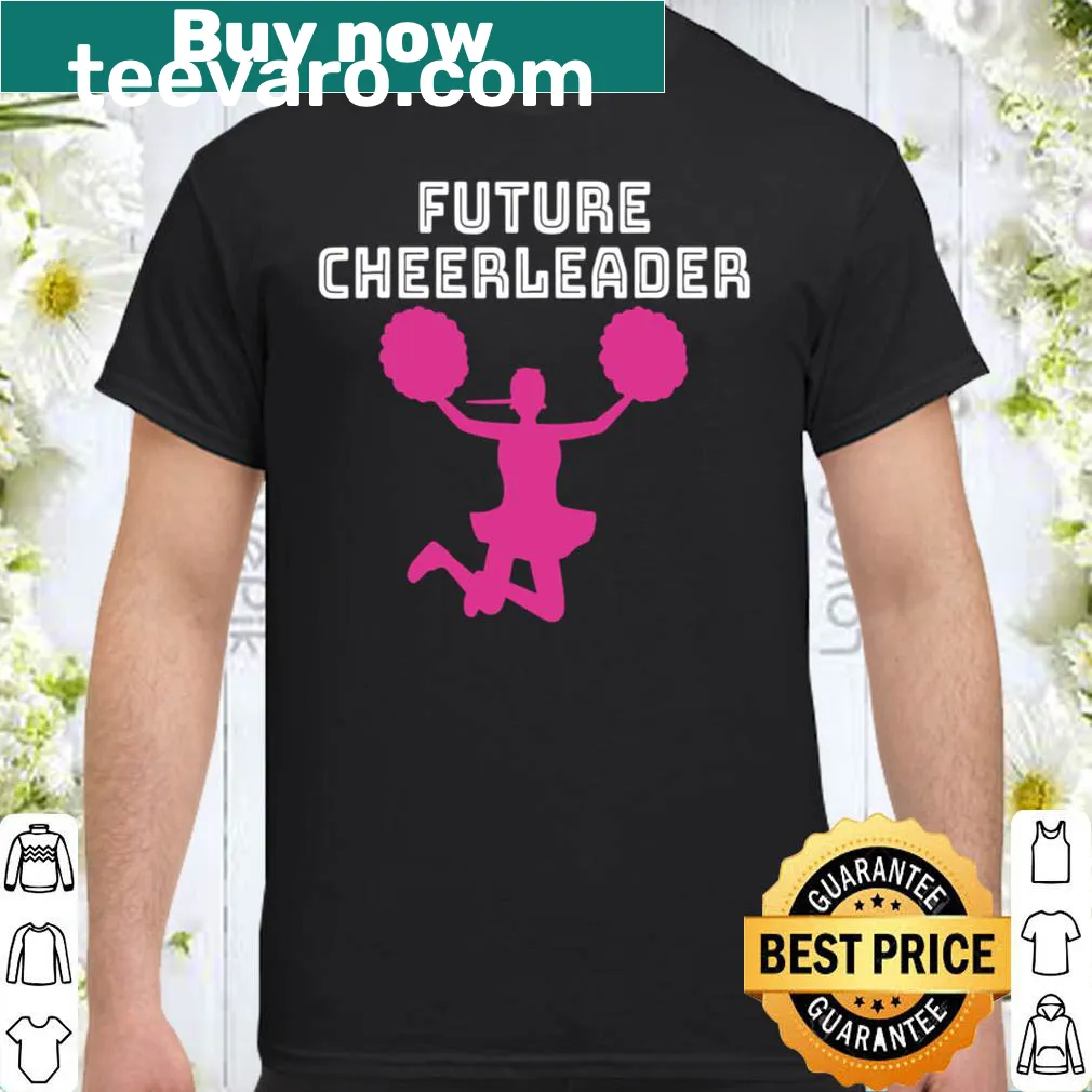 Cheerleader t-shirt with bright pom-pom girl graphic