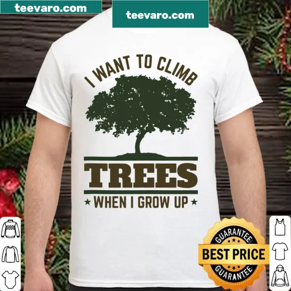 Tree surgeon T-shirt with a climber graphic and professional text