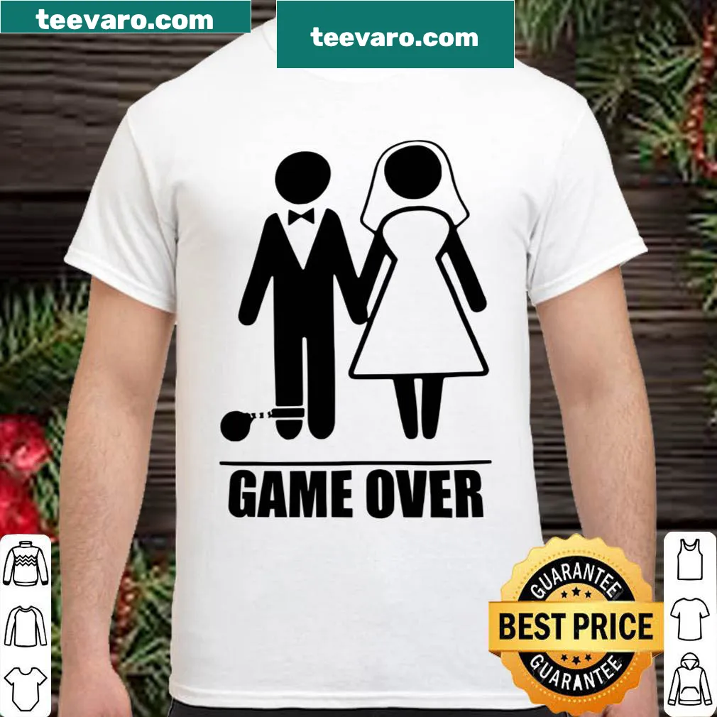 T-shirt with the phrase 'Game Over' printed in bold letters