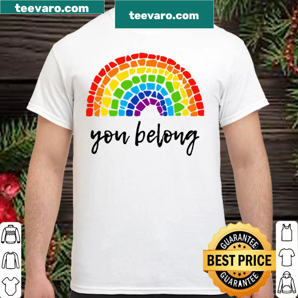 LGBTQ pride shirt with bold lettering