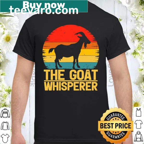 Vintage Goat Whisperer graphic T-shirt for goat lovers