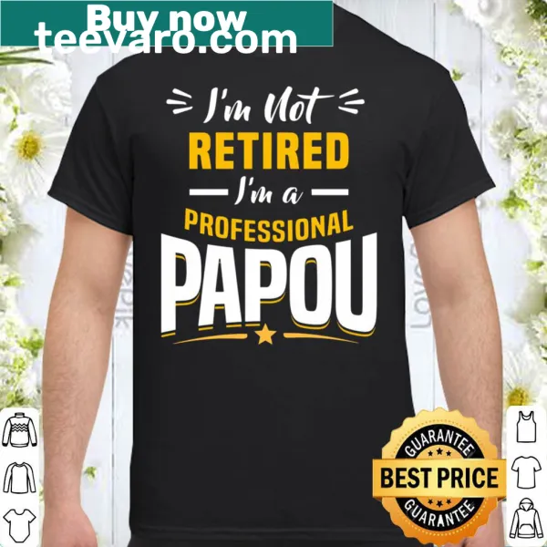 Wholesome shirt celebrating grandfathers as Papou