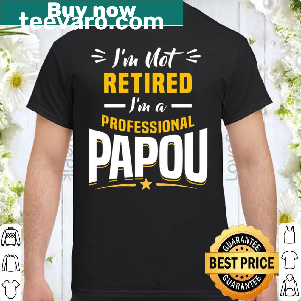 Wholesome shirt celebrating grandfathers as Papou