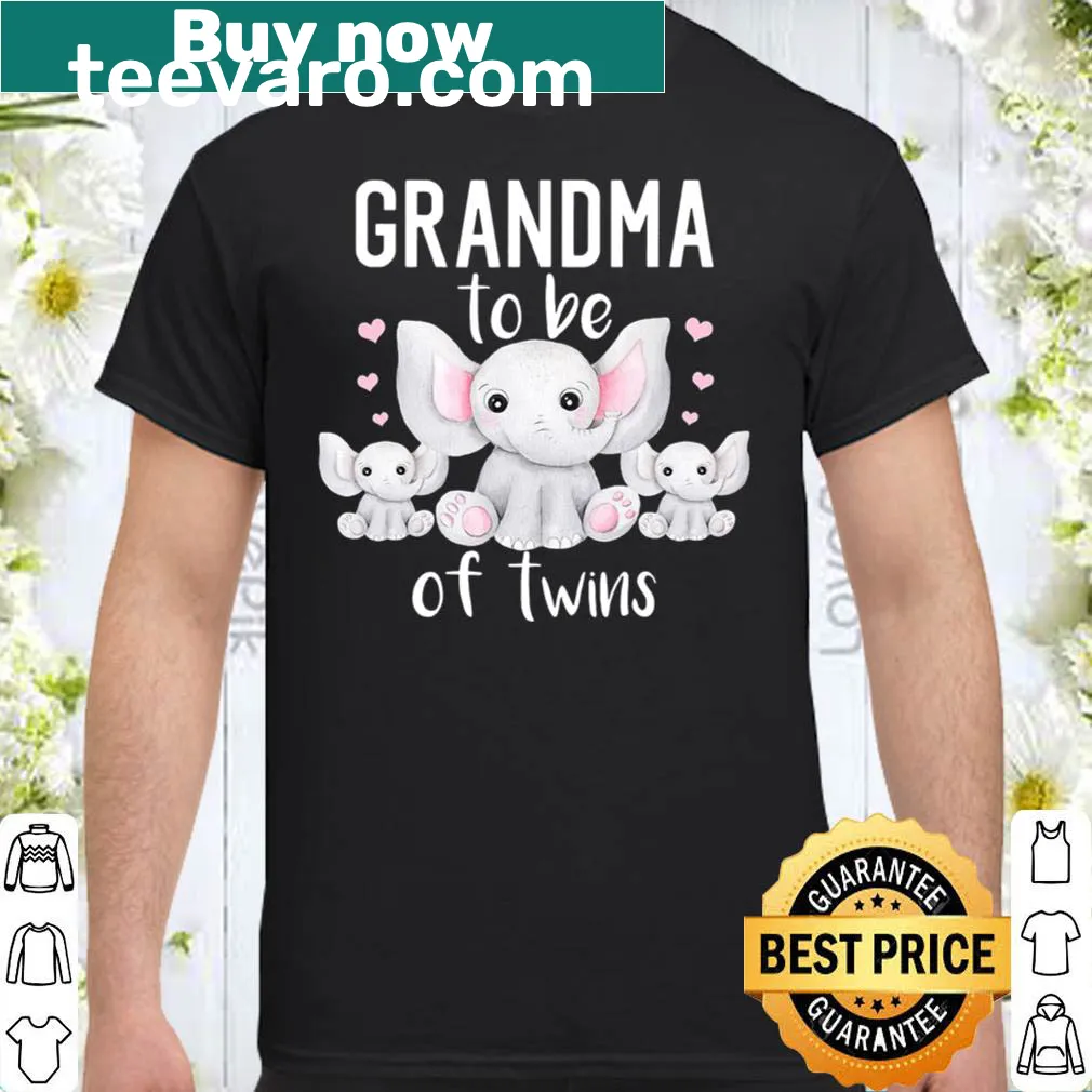Cute shirt for grandma-to-be featuring elephants