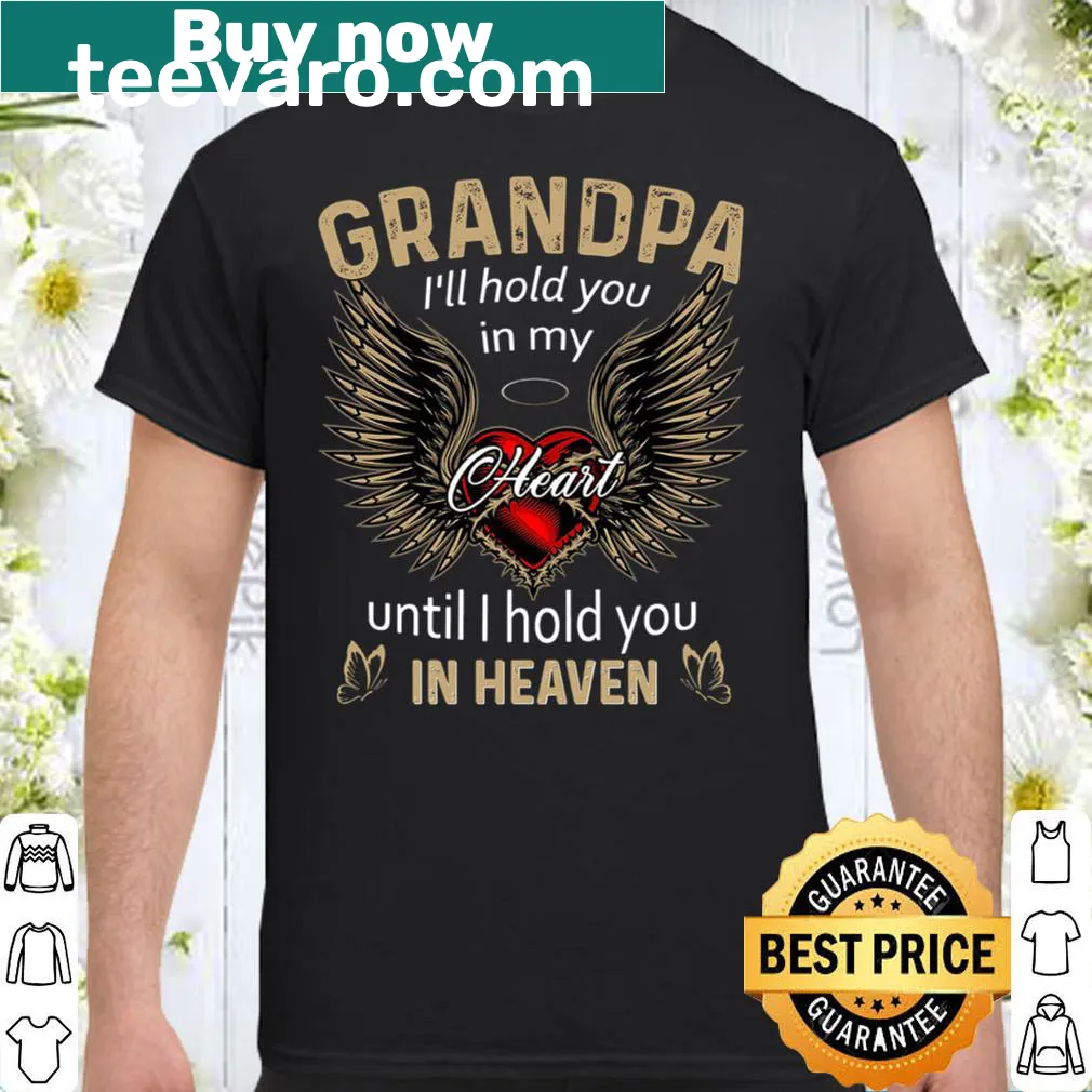 Sentimental shirt with a message about holding loved ones in the heart