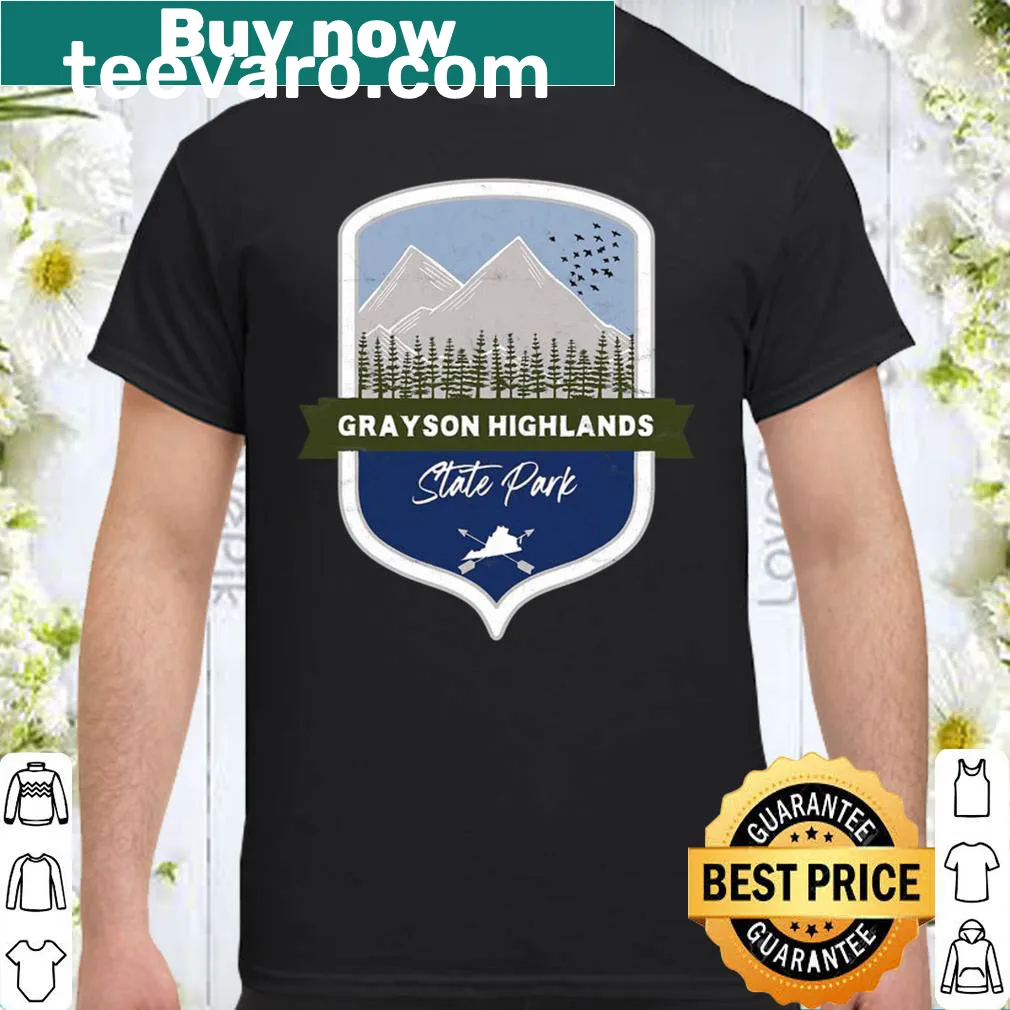 Vintage shirt with Grayson Highlands State Park design