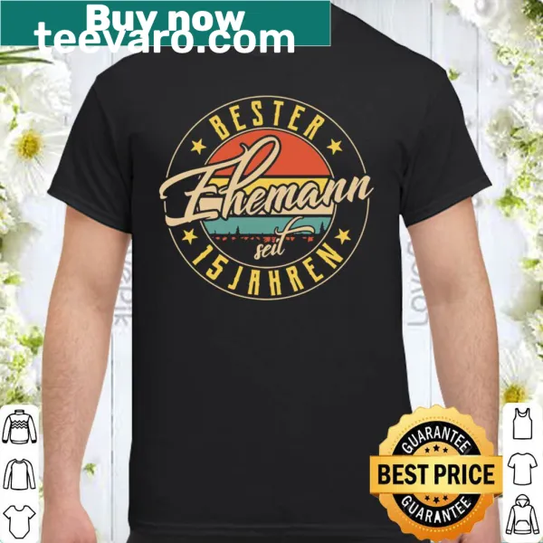 Text graphic for 15th wedding anniversary shirt