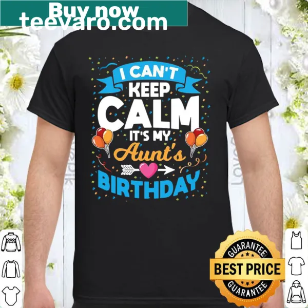 Fun shirt for celebrating an aunt's birthday