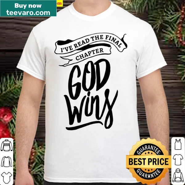 Inspirational Christian shirt with text about faith and victory