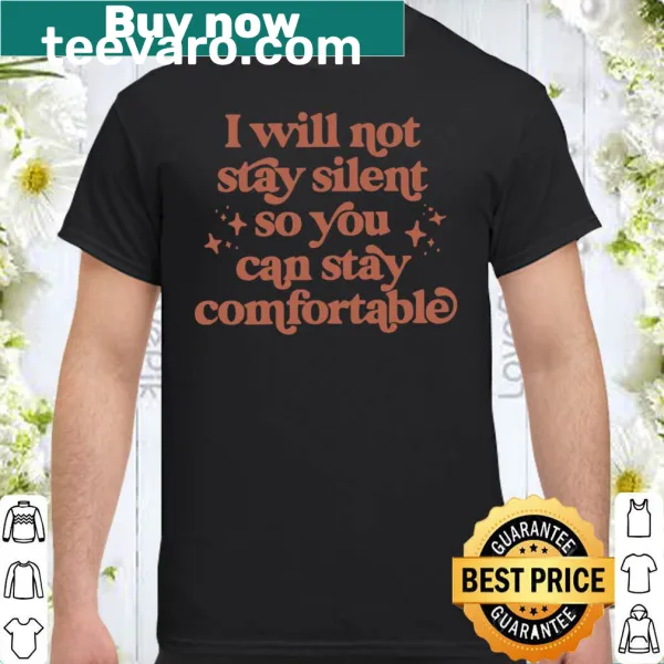 Bold typography t-shirt with a powerful message about speaking out