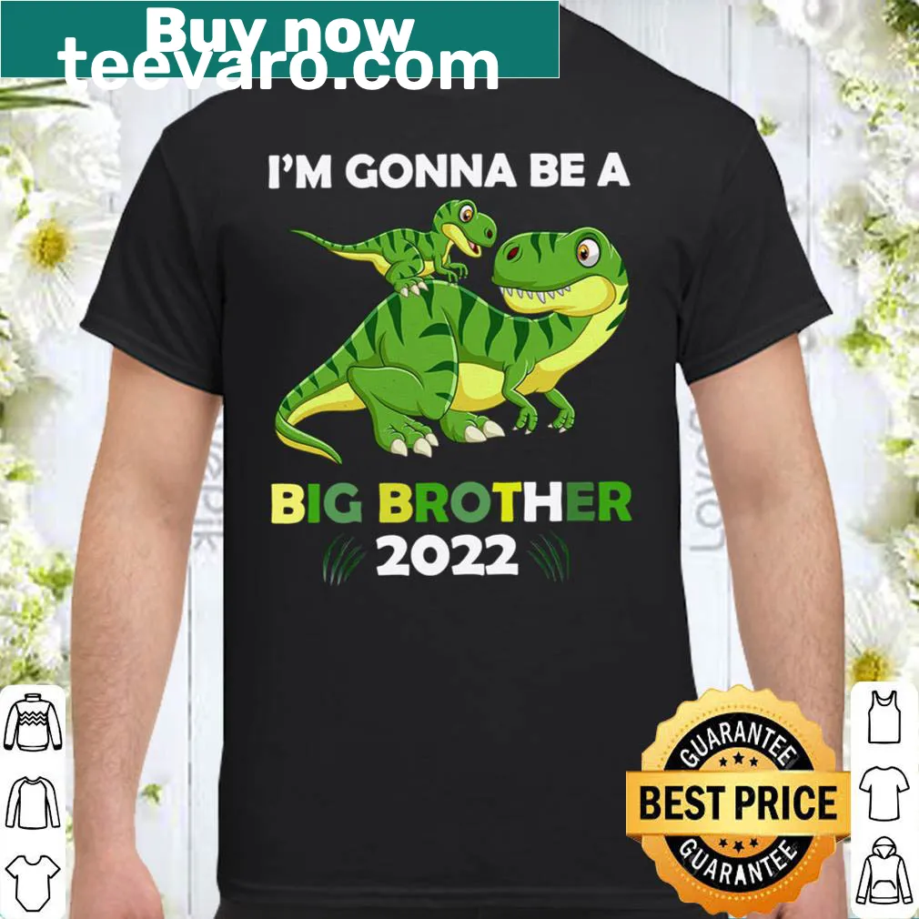 Big brother announcement shirt with T-Rex dinosaur design