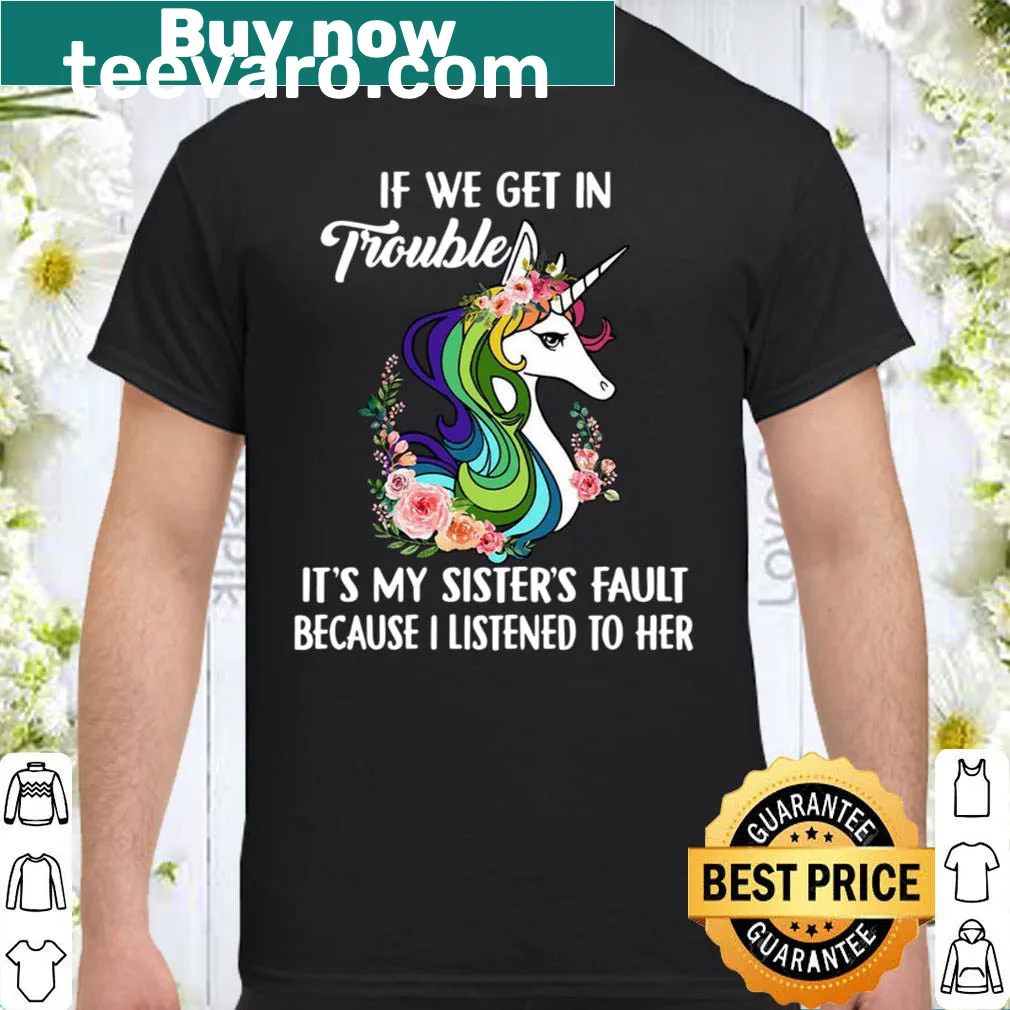 Sibling-themed shirt with humorous text about blame