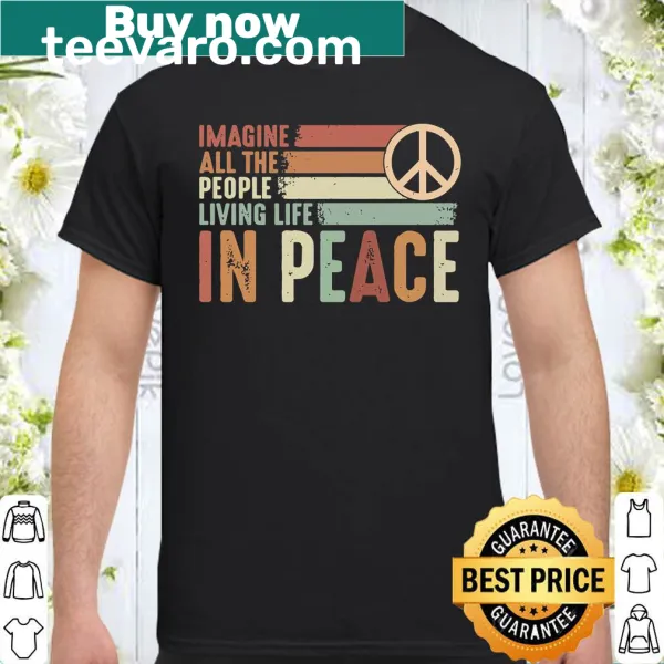 Inspirational shirt with the message for peace and unity