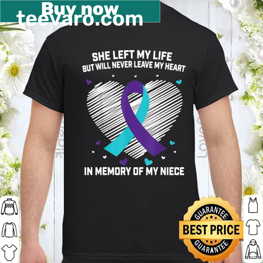 Suicide awareness shirt with memory tribute
