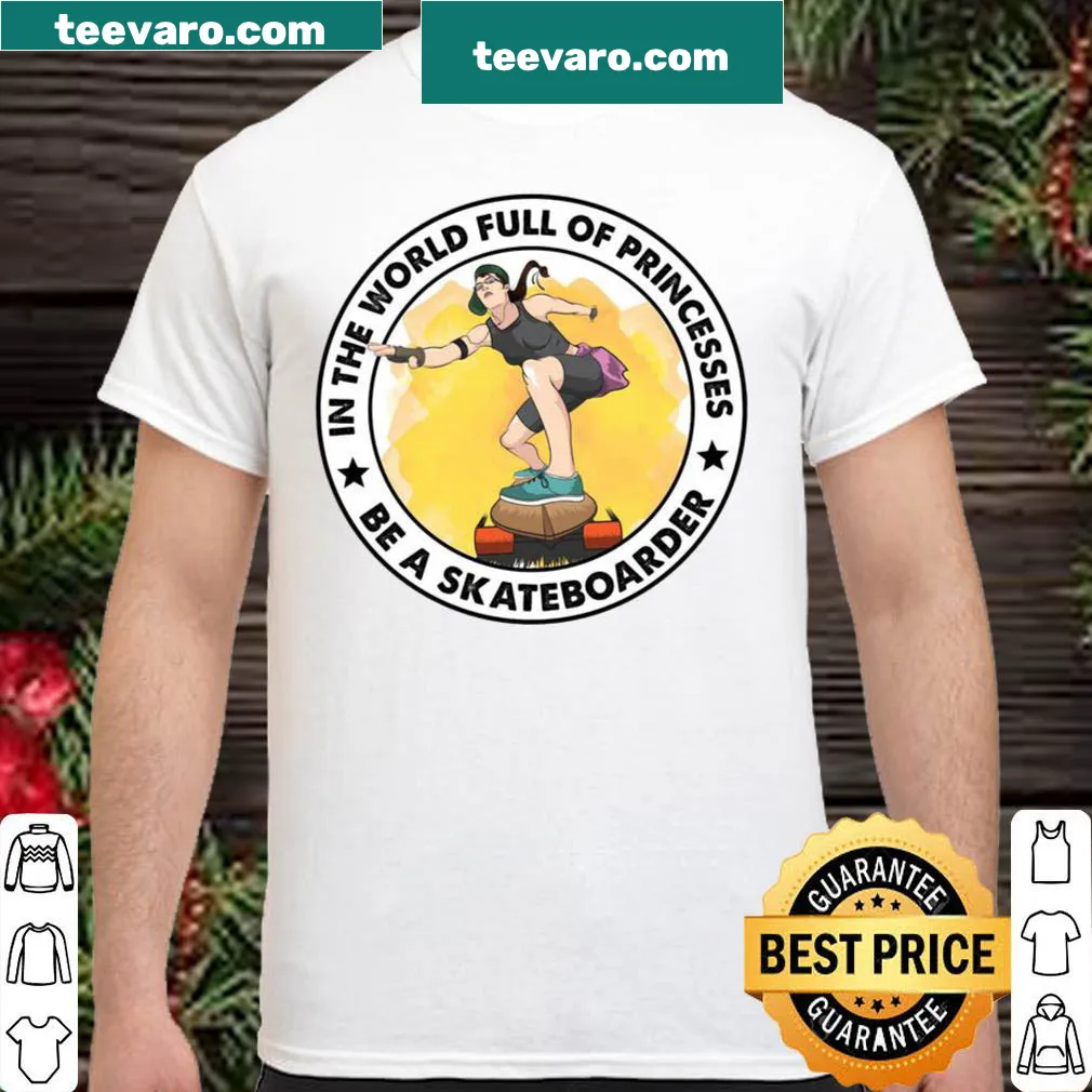 Playful shirt encouraging individuality with skateboard graphic.