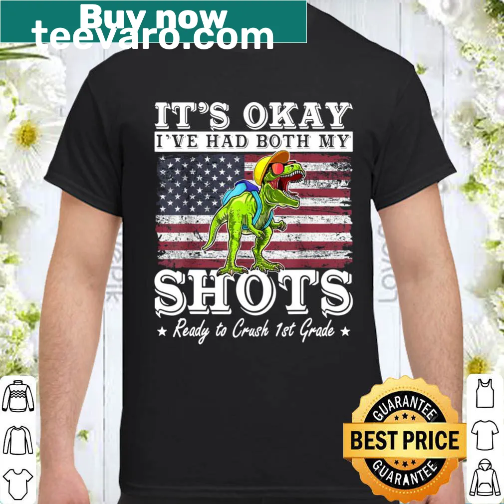 First grade shirt with a playful vaccination message