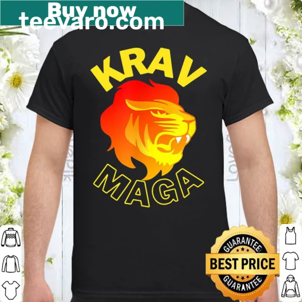 Bold illustration of a lion representing Krav Maga martial arts