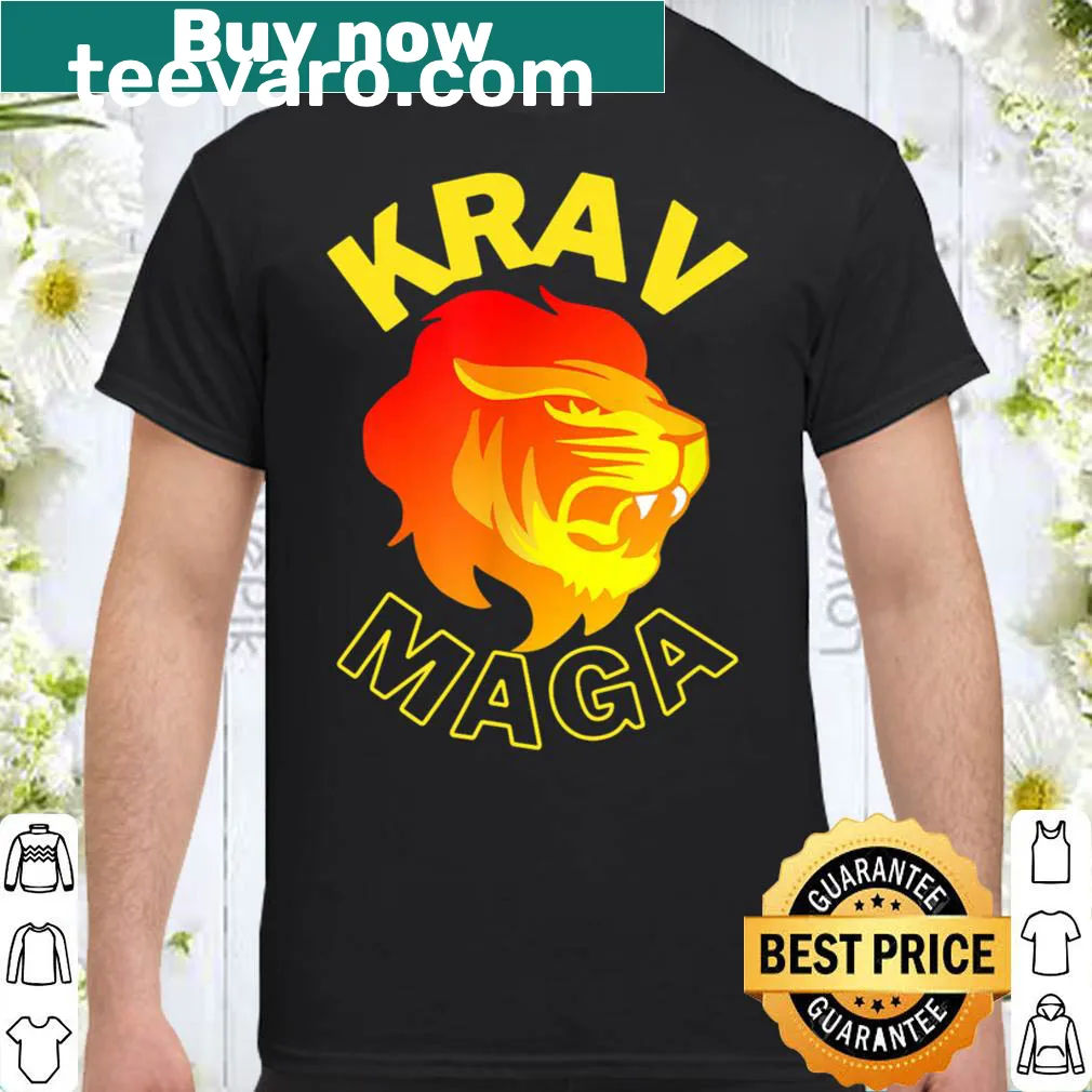 Bold illustration of a lion representing Krav Maga martial arts