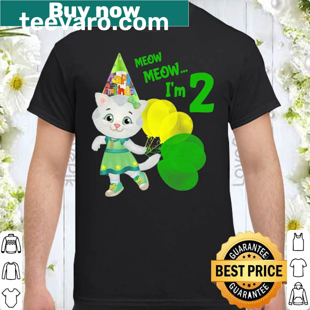 Adorable Katerina Kitty Cat graphic on a child's birthday shirt