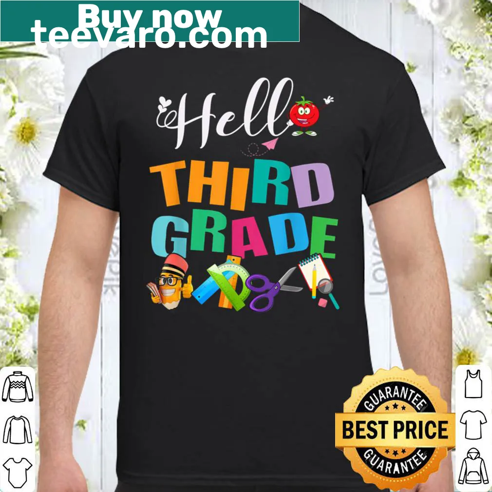 Back to school shirt for kids moving from 2nd to 3rd grade