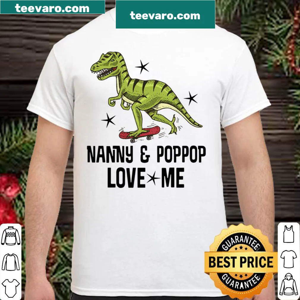 Cute dinosaur shirt celebrating family love for grandsons