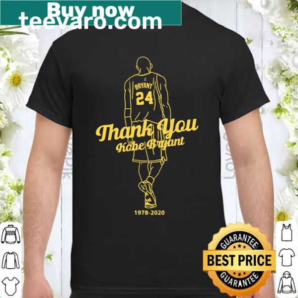Tribute shirt featuring Kobe Bryant's phrase Mamba Out.