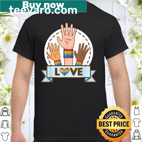 Pride-themed shirt celebrating LGBT love