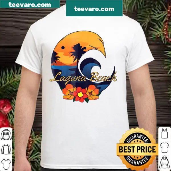 Laguna Beach surf-themed travel souvenir t-shirt