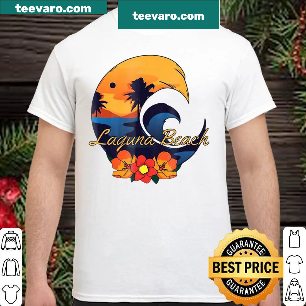 Laguna Beach surf-themed travel souvenir t-shirt