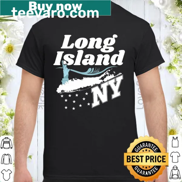 Illustrative shirt featuring Long Island NY design for souvenirs