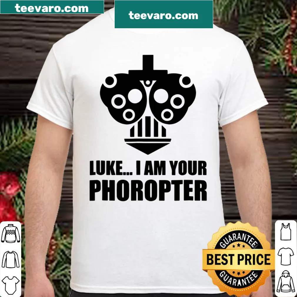 Phoropter graphic shirt with a playful reference