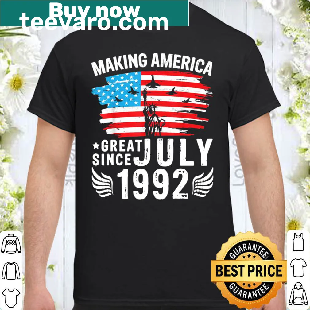 Birthday T-shirt celebrating 29 years of making America great since 1992