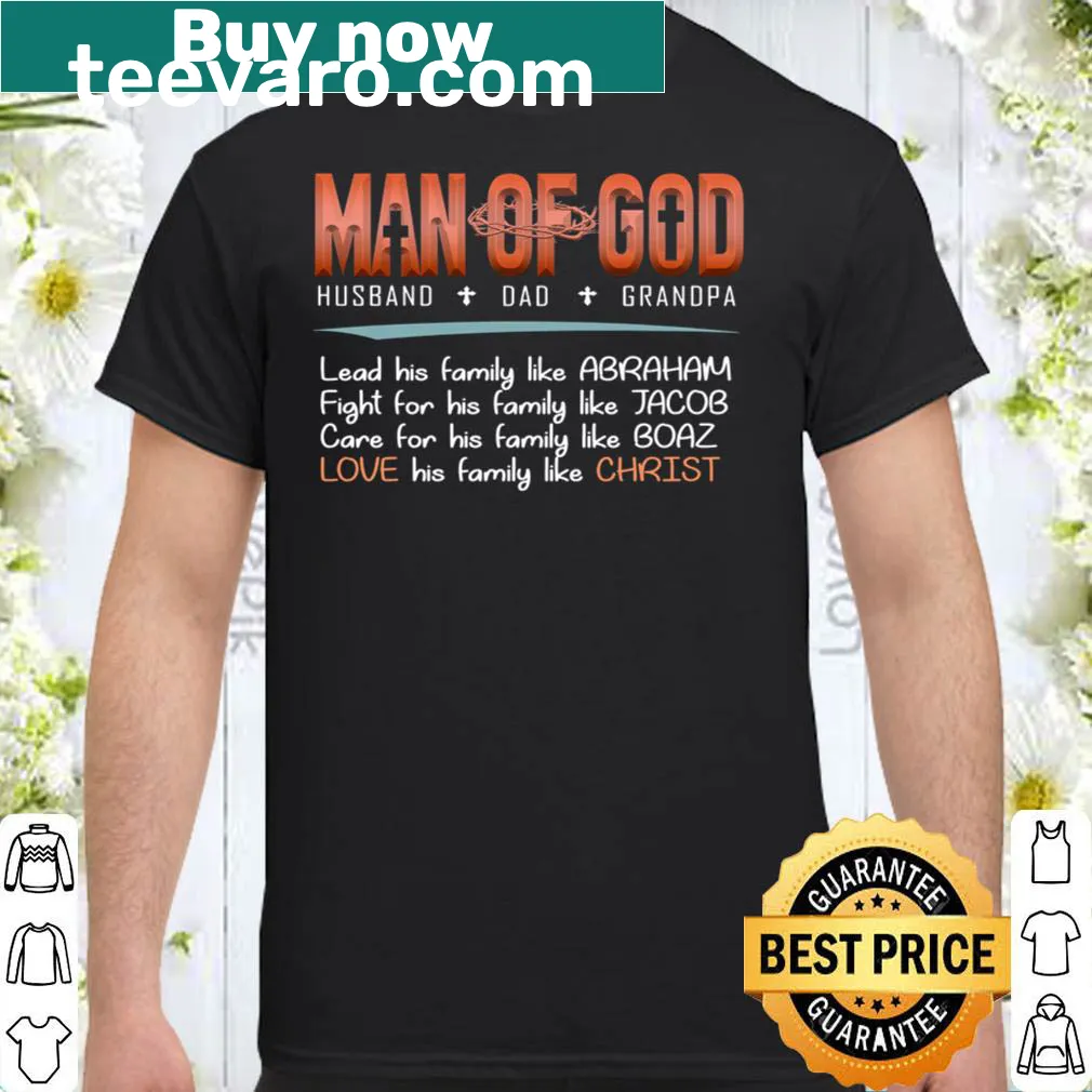 Illustrative shirt honoring biblical figures and faith
