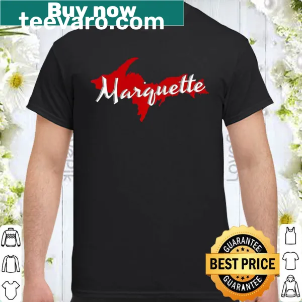 Graphic shirt representing Marquette, Michigan and the Upper Peninsula